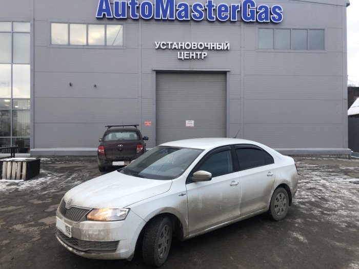 Установка ГБО на Skoda Rapid 2019г., ГБО 4 поколения, пропан LANDIRENZO (Италия), двигатель 1.6л. 4 цилиндра