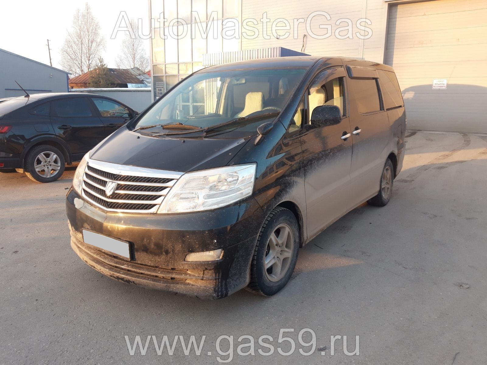Установка ГБО на Toyota Alphard 2007г., ГБО 4 поколения, пропан LANDIRENZO (Италия), двигатель 2.4л. 4 цилиндра