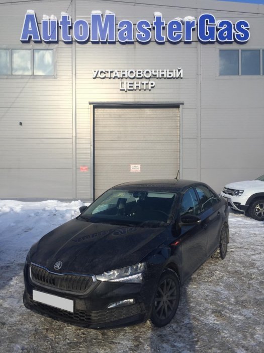 Установка ГБО 4 поколения на Skoda Rapid 2020г., пропан 4SAVE (Польша), двигатель 1.6л. 4 цилиндра